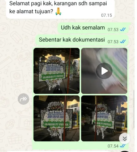 Pengiriman Papan Bunga Selamat Pakistaji Wonoasih