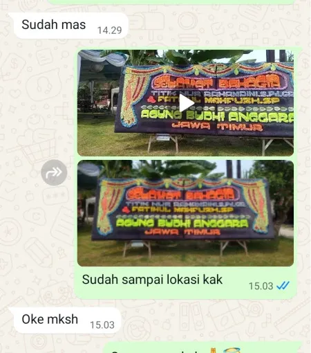 Pengiriman Papan Bunga Pakistaji Wonoasih