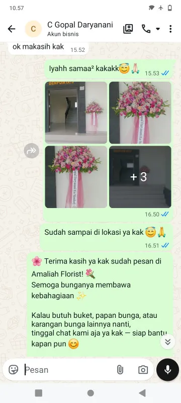 Pengiriman Karangan Bunga Pakistaji Wonoasih